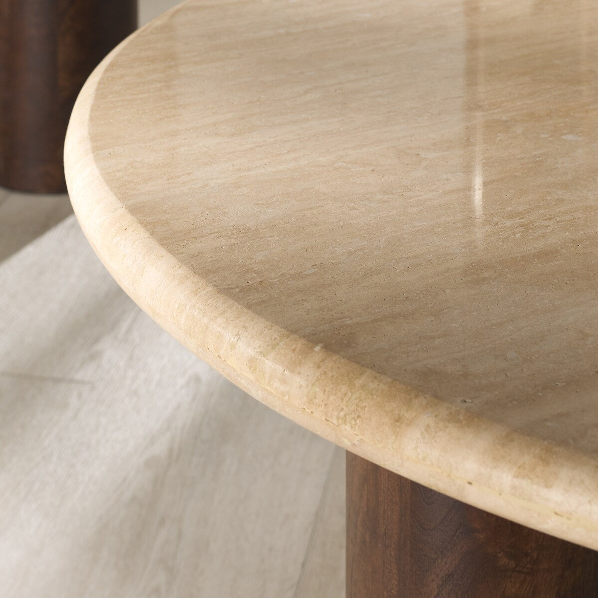 SAFAVIEH Couture Jennamira Travertine Coffe Table - 35Wx35Dx16H