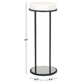 SAFAVIEH Couture Jennibelle Marble Drink Table - 10Wx10Dx22H