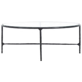 SAFAVIEH Couture Jessa Oval Metal Coffee Table - 40Wx30Dx15H