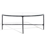 SAFAVIEH Couture Jessa Oval Metal Coffee Table - 40Wx30Dx15H