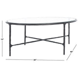 SAFAVIEH Couture Jessa Oval Metal Coffee Table - 40Wx30Dx15H