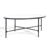 SAFAVIEH Couture Jessa Oval Metal Coffee Table - 40Wx30Dx15H