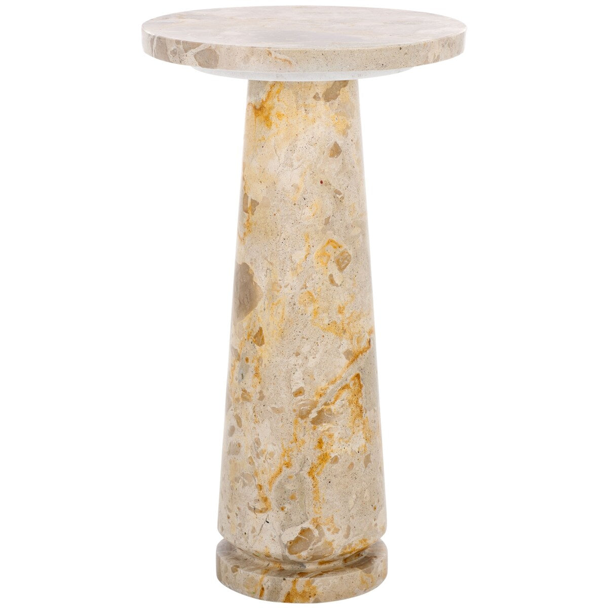 SAFAVIEH Couture Jose Round Marble Accent Table - 10Wx10Dx18H