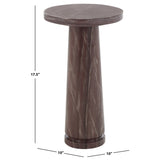 SAFAVIEH Couture Jose Round Marble Accent Table - 10Wx10Dx18H