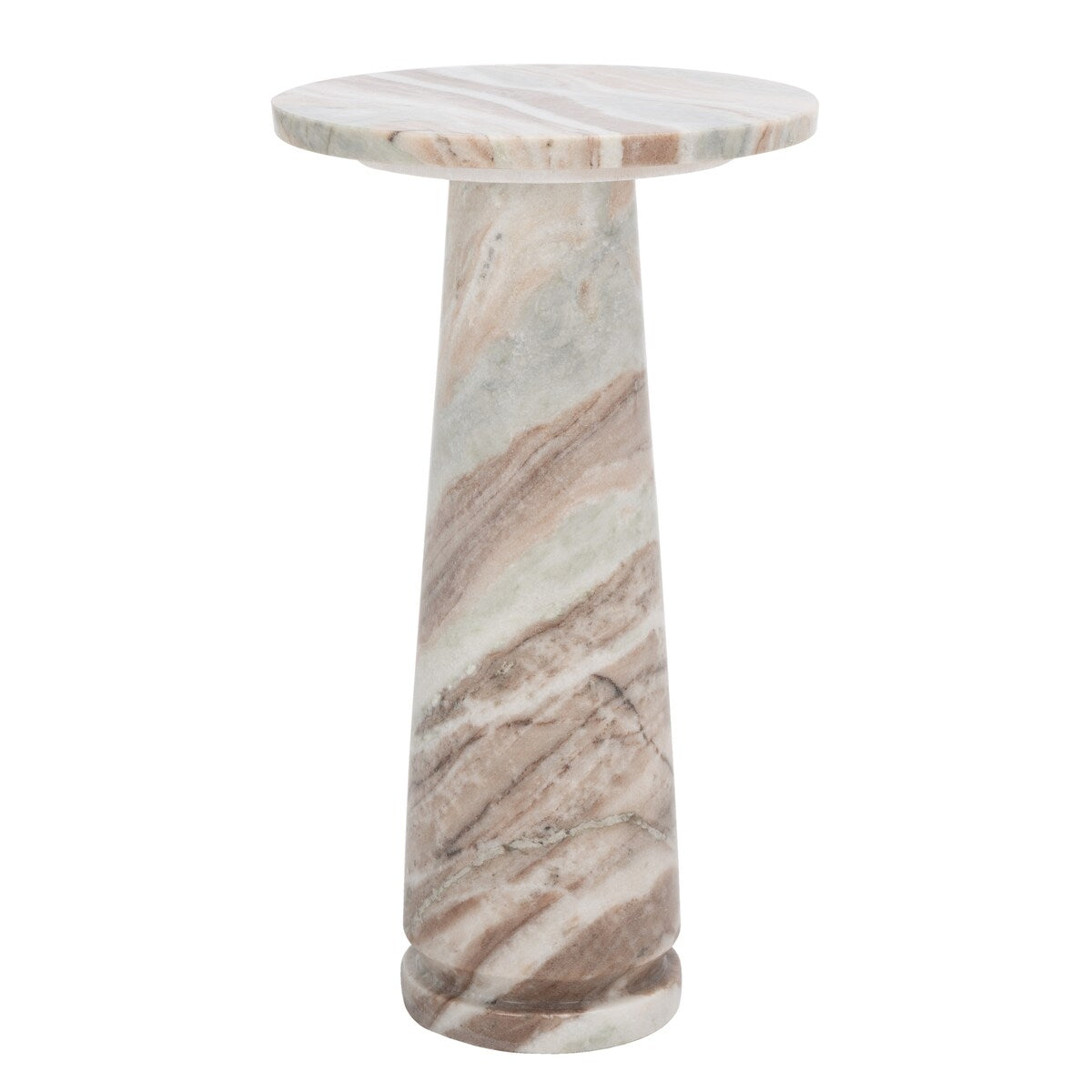 SAFAVIEH Couture Jose Round Marble Accent Table - 10Wx10Dx18H