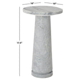 SAFAVIEH Couture Jose Round Marble Accent Table - 10Wx10Dx18H