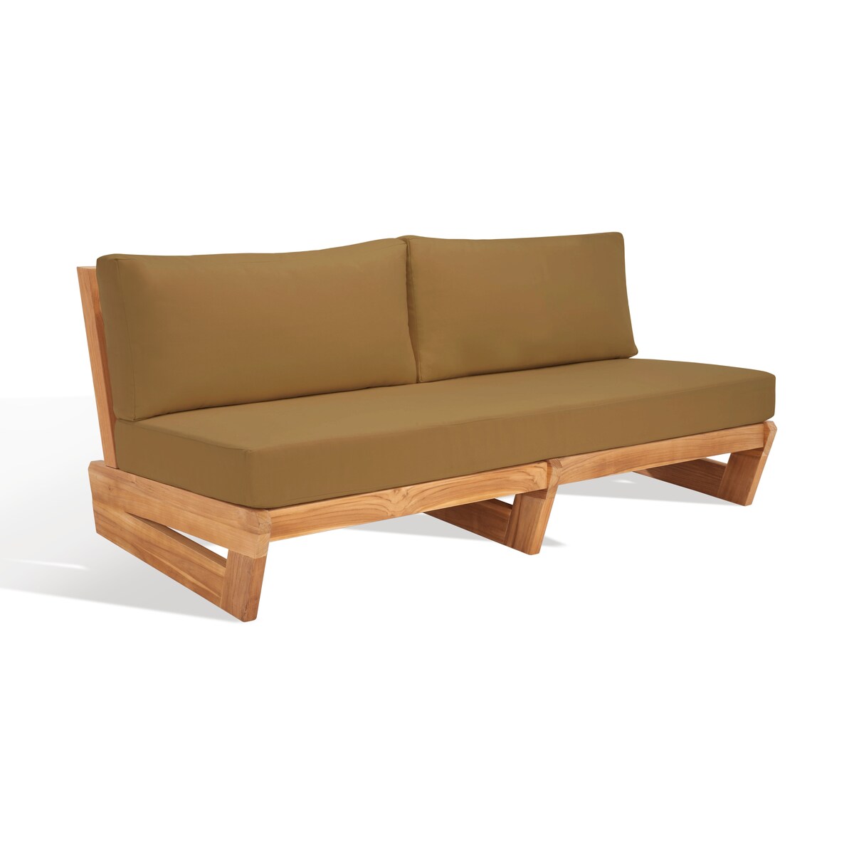 SAFAVIEH Couture Julianne Teak Patio Sofa - 70Wx35Dx28H