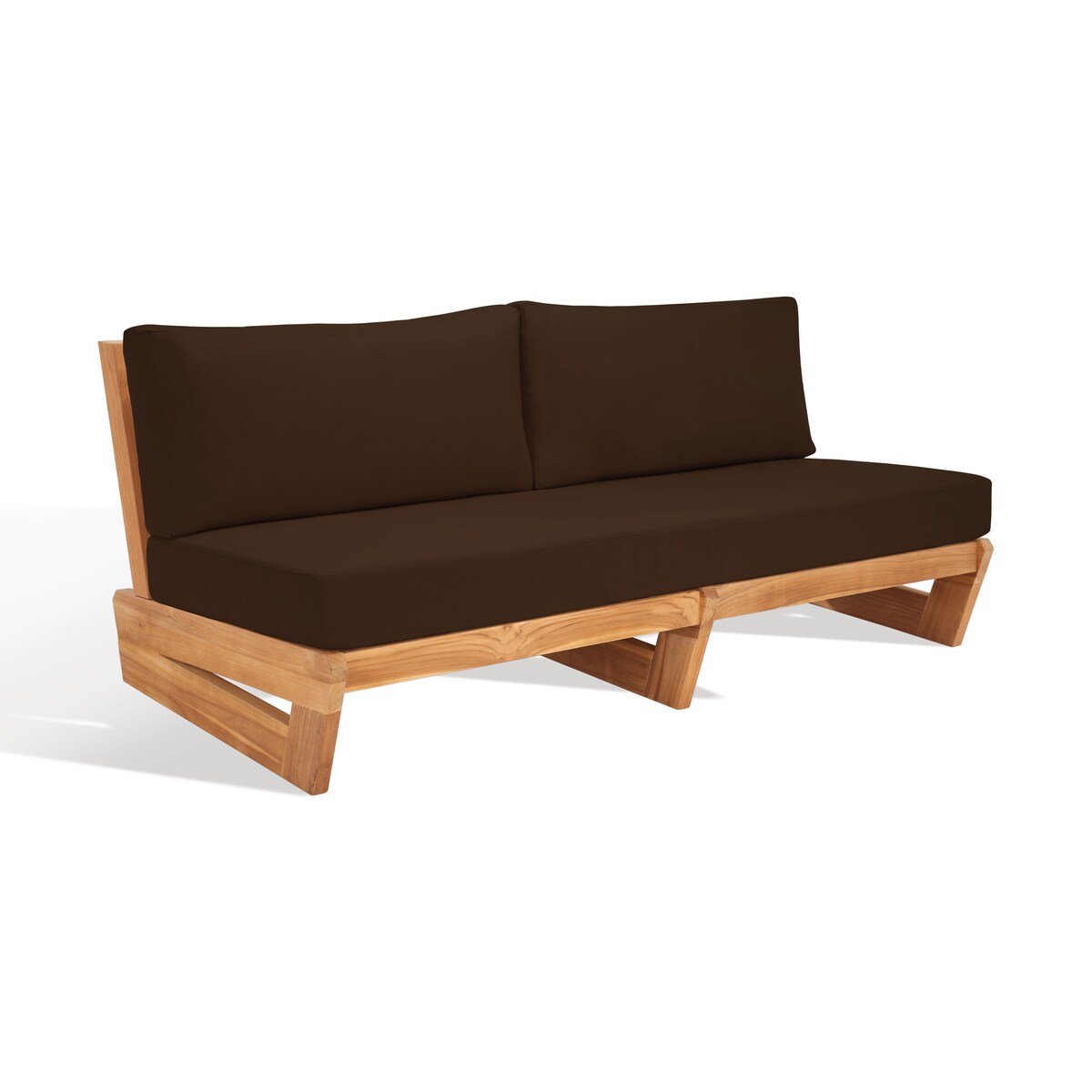 SAFAVIEH Couture Julianne Teak Patio Sofa - 70Wx35Dx28H