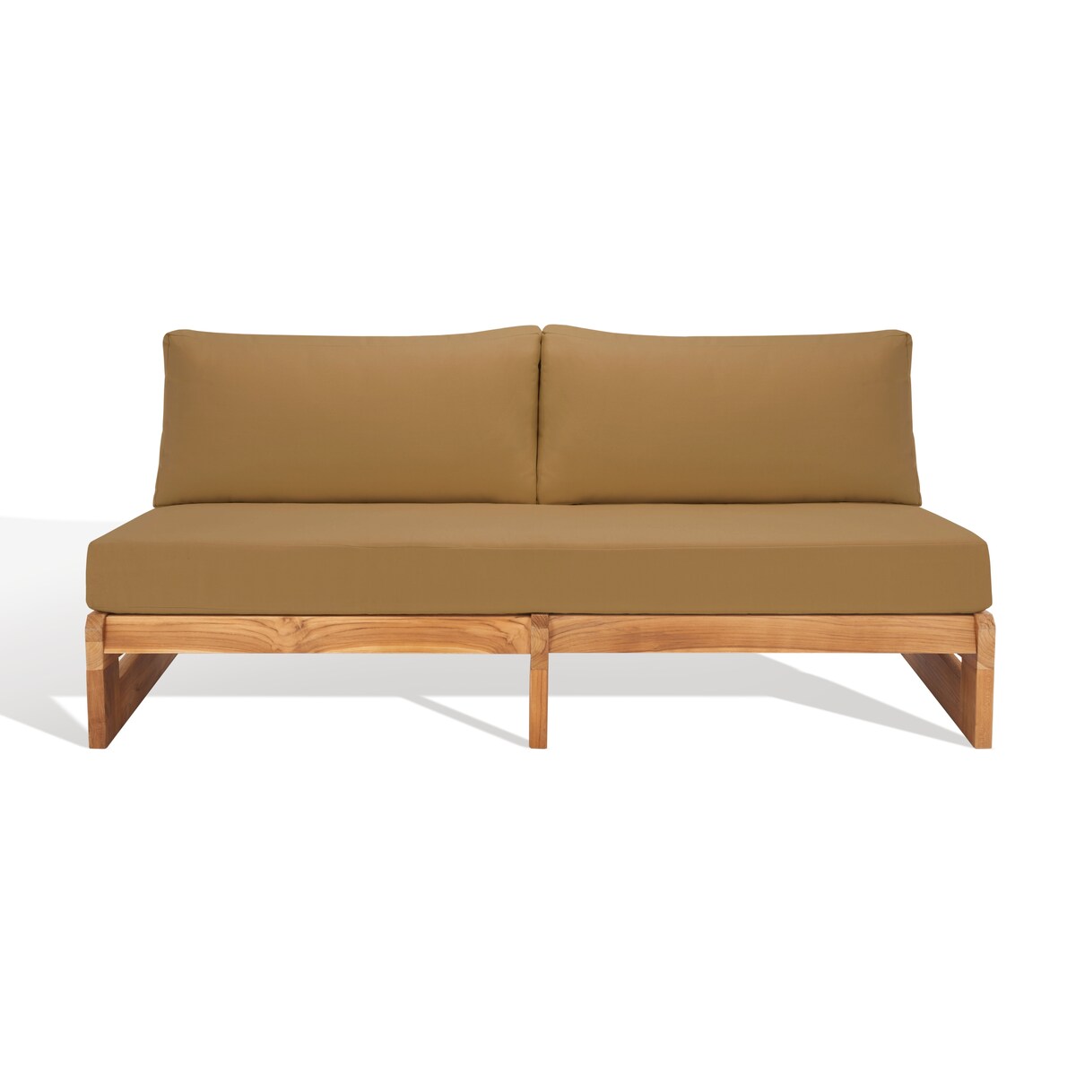 SAFAVIEH Couture Julianne Teak Patio Sofa - 70Wx35Dx28H