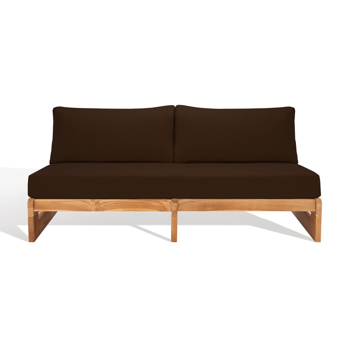 SAFAVIEH Couture Julianne Teak Patio Sofa - 70Wx35Dx28H