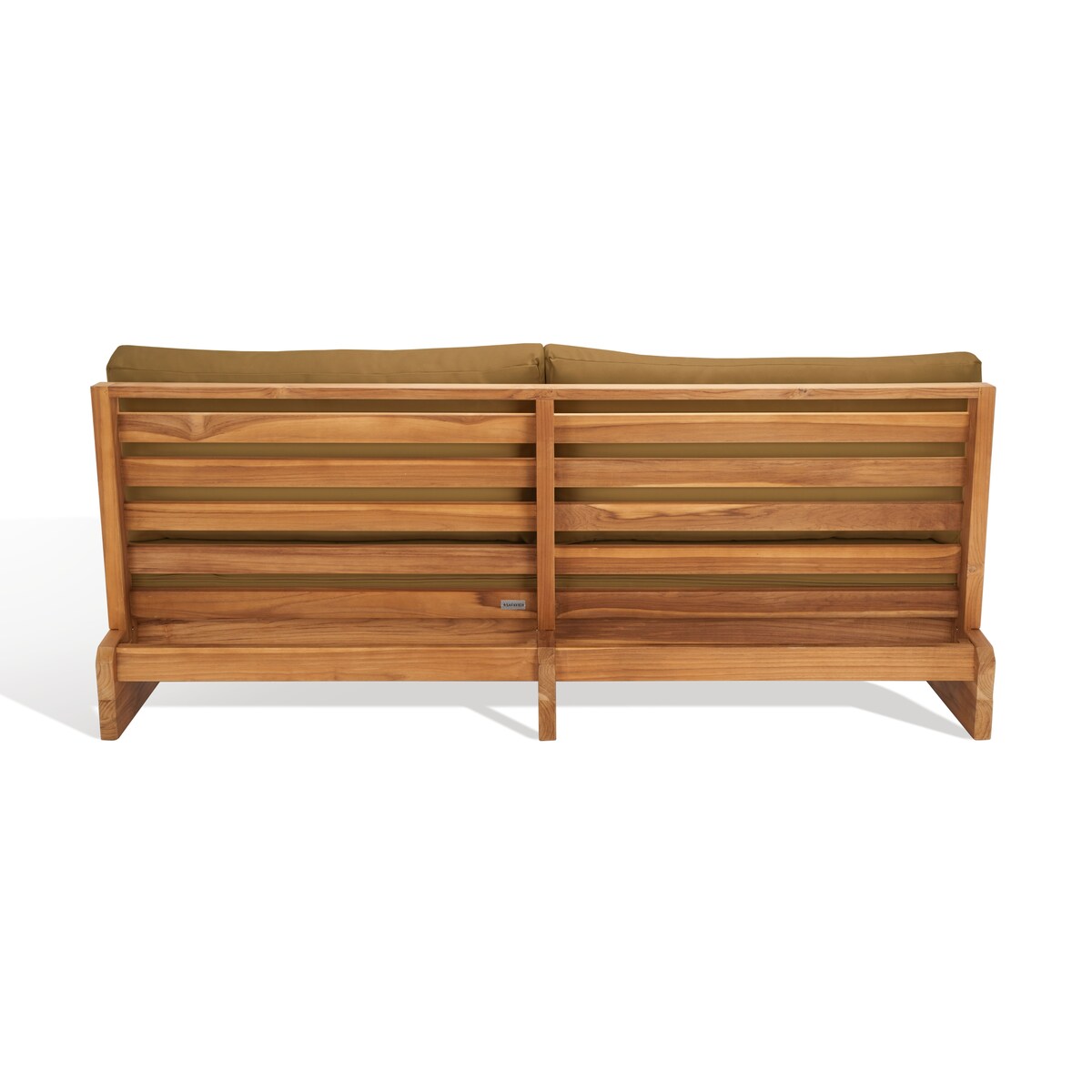 SAFAVIEH Couture Julianne Teak Patio Sofa - 70Wx35Dx28H