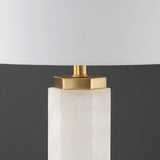 SAFAVIEH Couture Kadire Alabaster Table Lamp - 15 In W x 15 In D x 29 In H - 15Wx15Dx29H