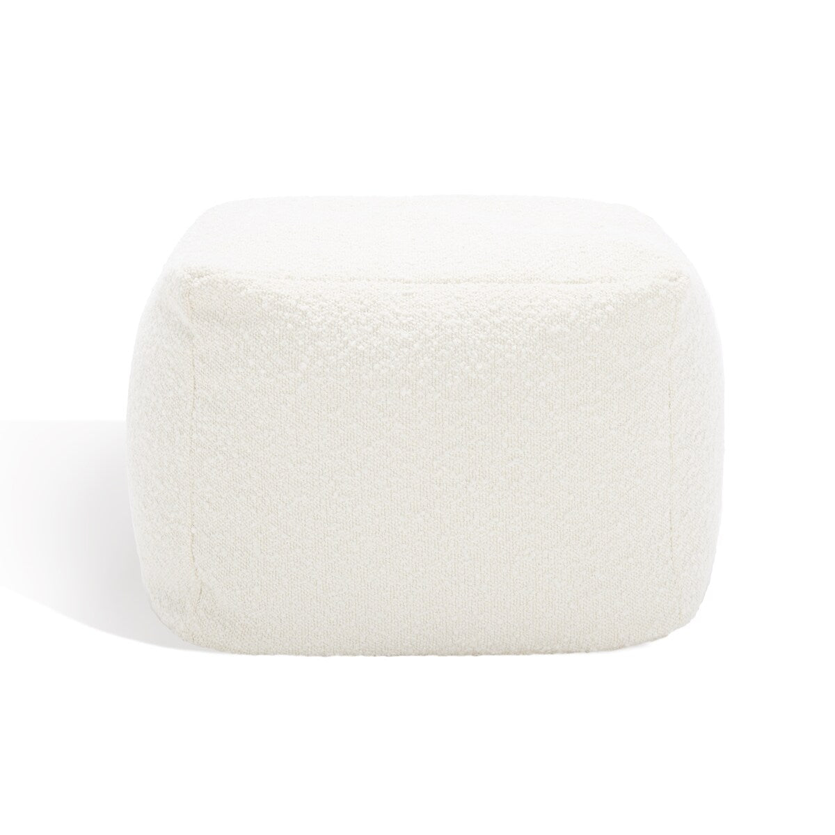 SAFAVIEH Couture Kamryn Boucle Square Ottoman Pouf