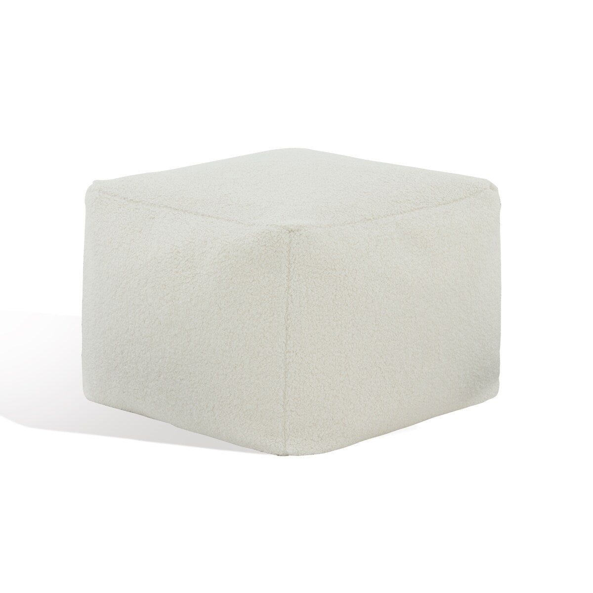 SAFAVIEH Couture Kamryn Boucle Square Ottoman Pouf