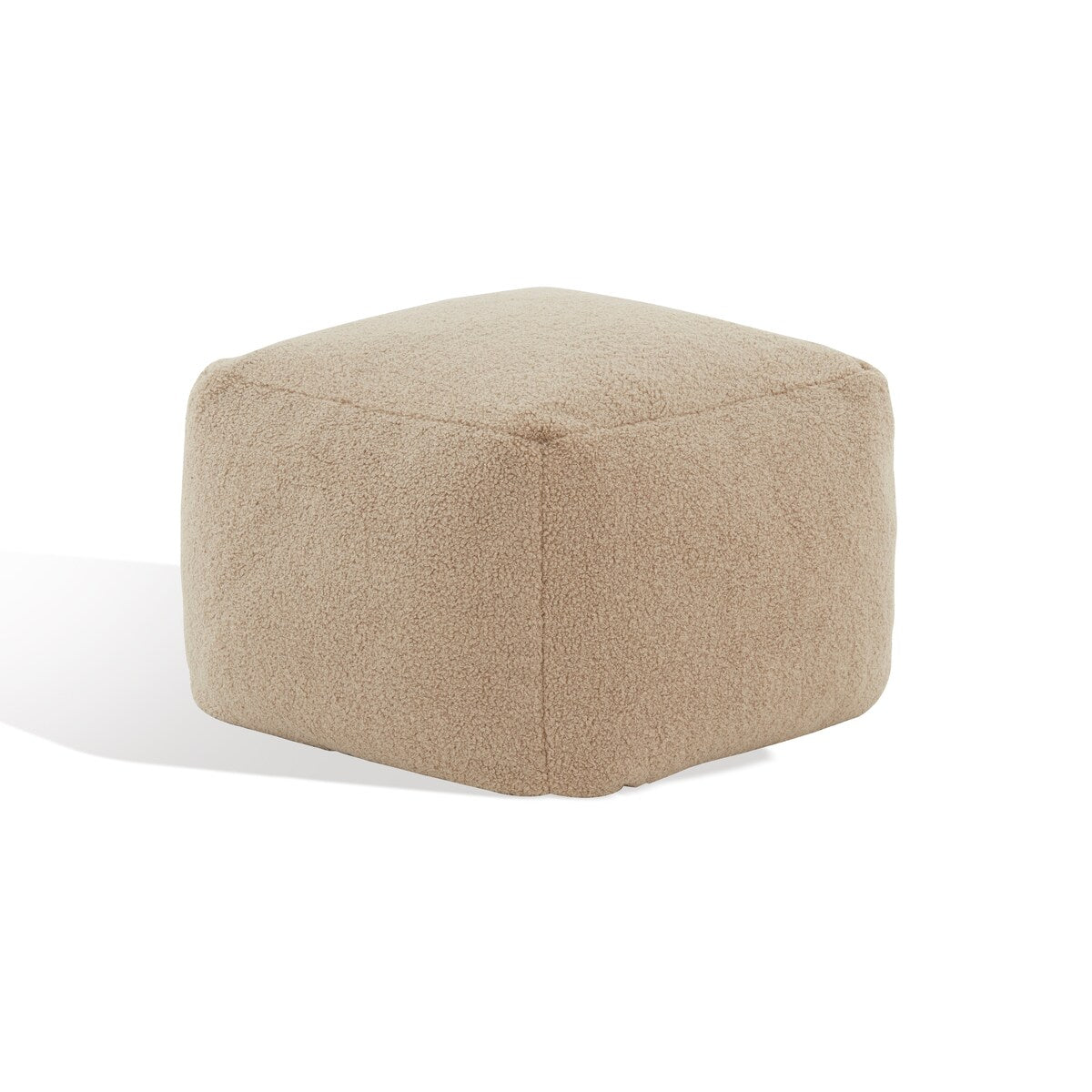 SAFAVIEH Couture Kamryn Boucle Square Ottoman Pouf