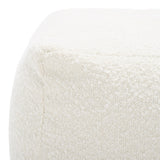 SAFAVIEH Couture Kamryn Boucle Square Ottoman Pouf