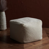 SAFAVIEH Couture Kamryn Boucle Square Ottoman Pouf