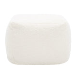 SAFAVIEH Couture Kamryn Boucle Square Ottoman Pouf