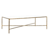 SAFAVIEH Couture Karita Rectangle Metal Coffee Table - 48" W x 28" L x 15" H - 48Wx28Dx15H