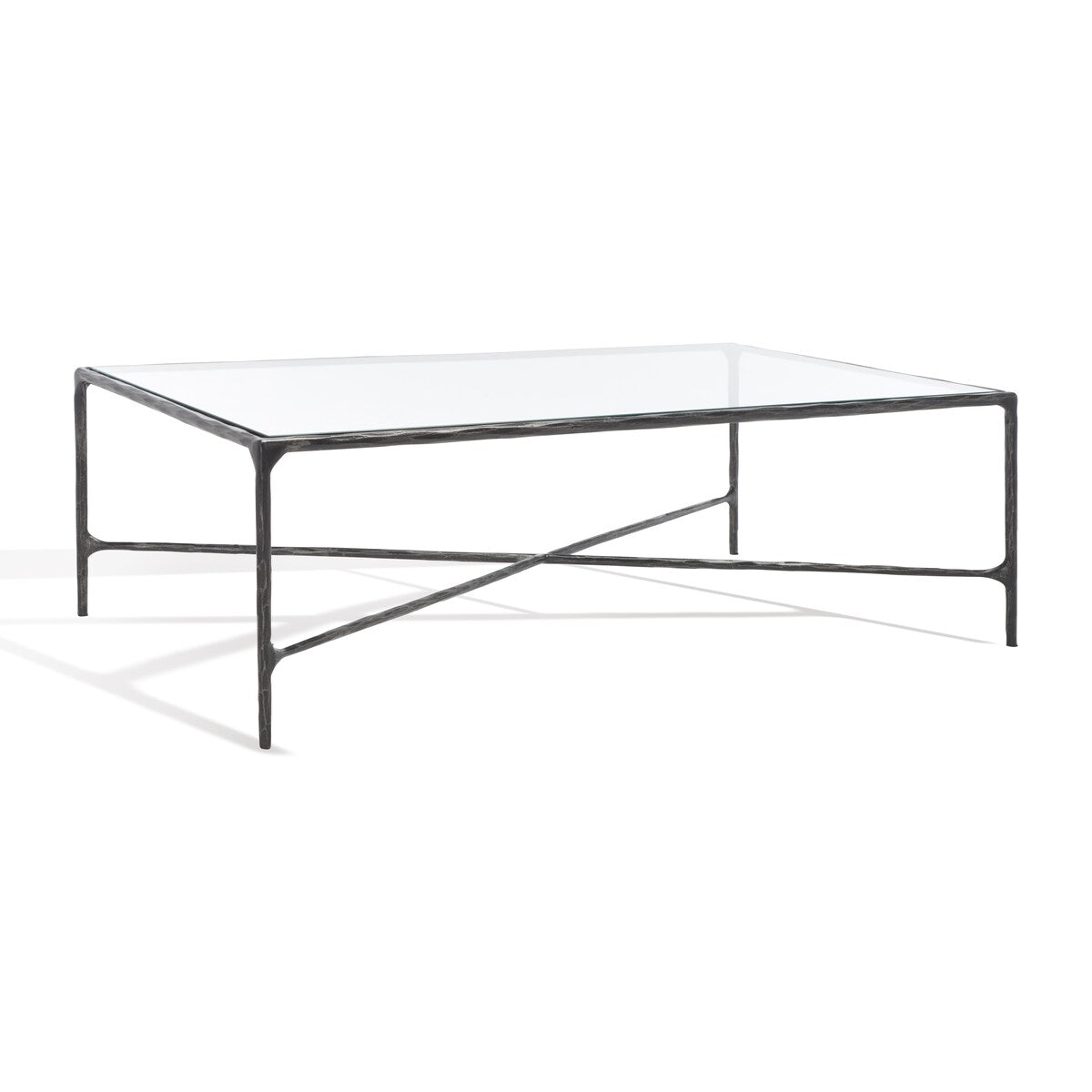 SAFAVIEH Couture Karita Rectangle Metal Coffee Table - 48" W x 28" L x 15" H - 48Wx28Dx15H