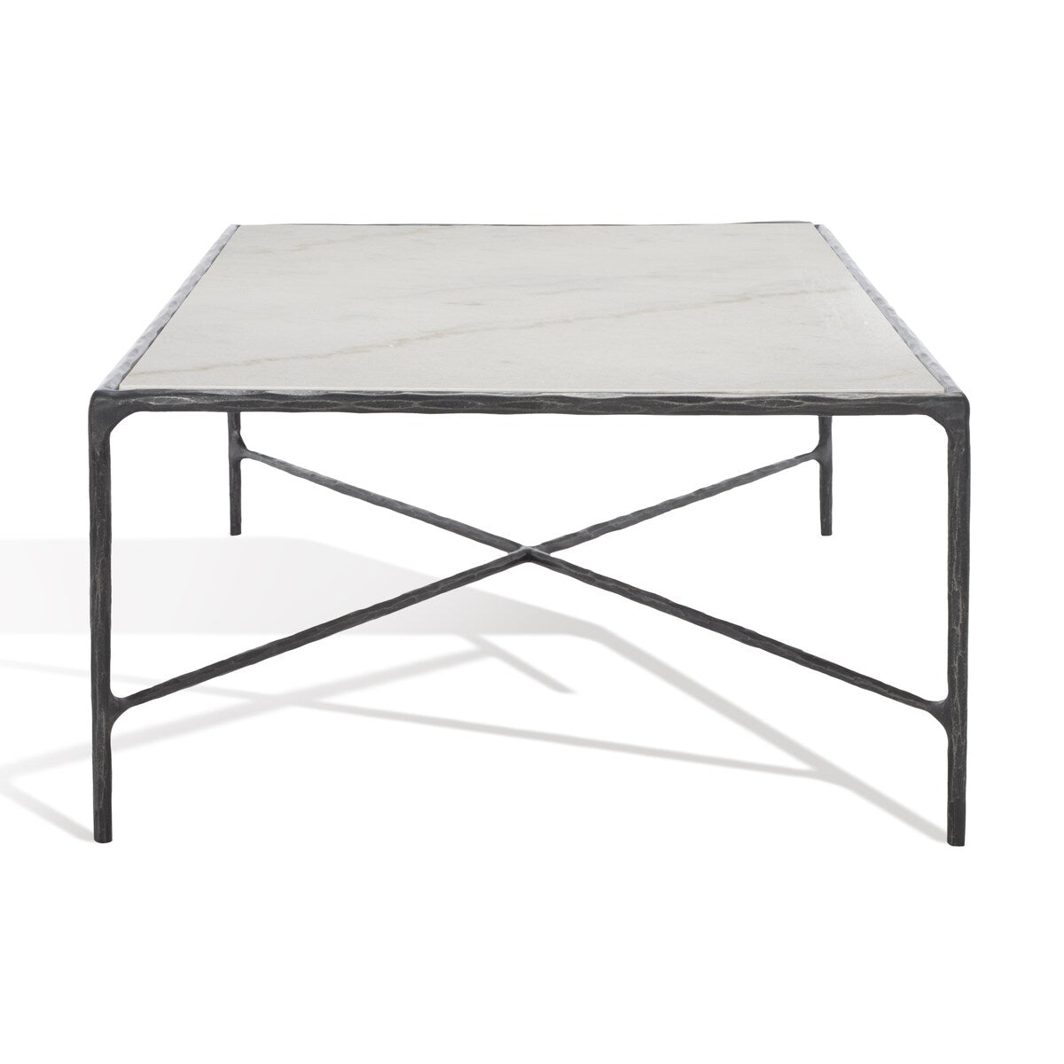 SAFAVIEH Couture Karita Rectangle Metal Coffee Table - 48" W x 28" L x 15" H - 48Wx28Dx15H