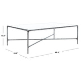 SAFAVIEH Couture Karita Rectangle Metal Coffee Table - 48" W x 28" L x 15" H - 48Wx28Dx15H