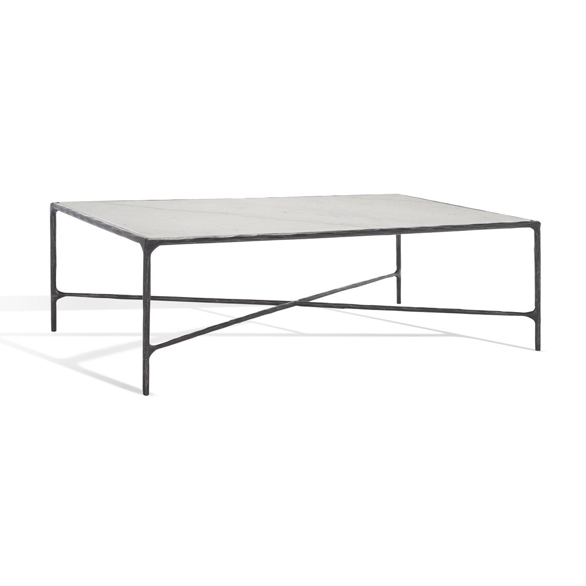 SAFAVIEH Couture Karita Rectangle Metal Coffee Table - 48" W x 28" L x 15" H - 48Wx28Dx15H