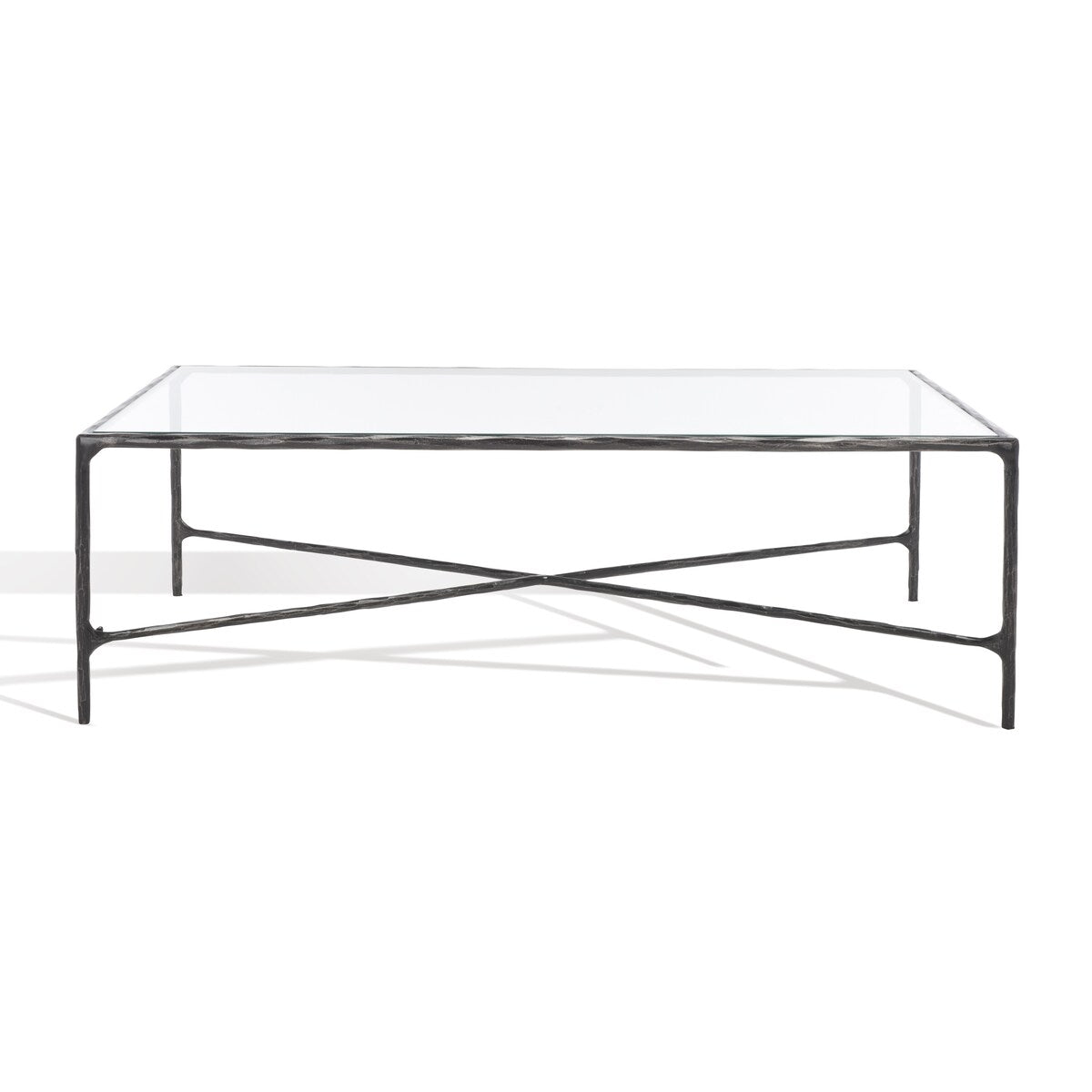 SAFAVIEH Couture Karita Rectangle Metal Coffee Table - 48" W x 28" L x 15" H - 48Wx28Dx15H