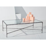 SAFAVIEH Couture Karita Rectangle Metal Coffee Table - 48" W x 28" L x 15" H - 48Wx28Dx15H