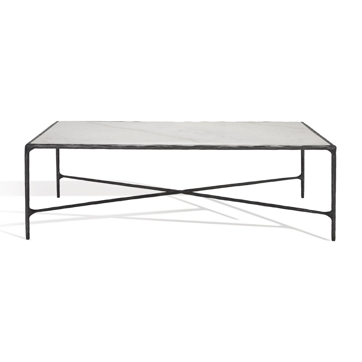 SAFAVIEH Couture Karita Rectangle Metal Coffee Table - 48" W x 28" L x 15" H - 48Wx28Dx15H