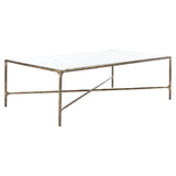 SAFAVIEH Couture Karita Rectangle Metal Coffee Table - 48" W x 28" L x 15" H - 48Wx28Dx15H