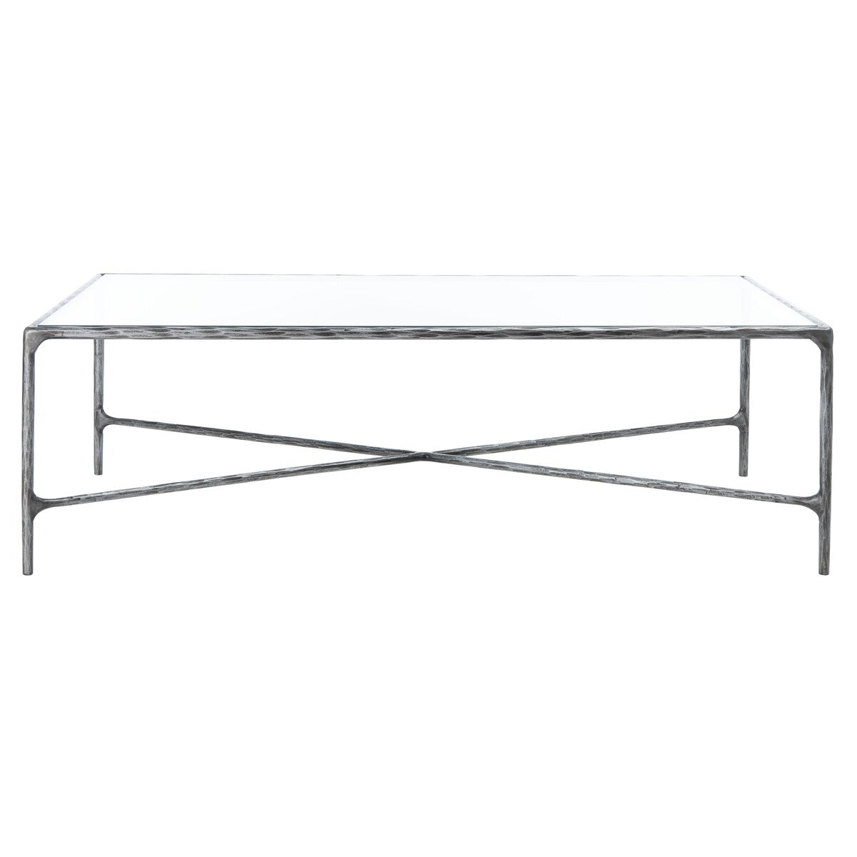 SAFAVIEH Couture Karita Rectangle Metal Coffee Table - 48" W x 28" L x 15" H - 48Wx28Dx15H