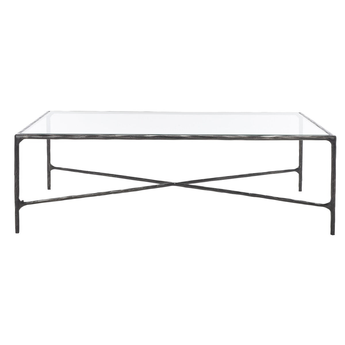 SAFAVIEH Couture Karita Rectangle Metal Coffee Table - 48" W x 28" L x 15" H - 48Wx28Dx15H