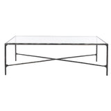 SAFAVIEH Couture Karita Rectangle Metal Coffee Table - 48" W x 28" L x 15" H - 48Wx28Dx15H