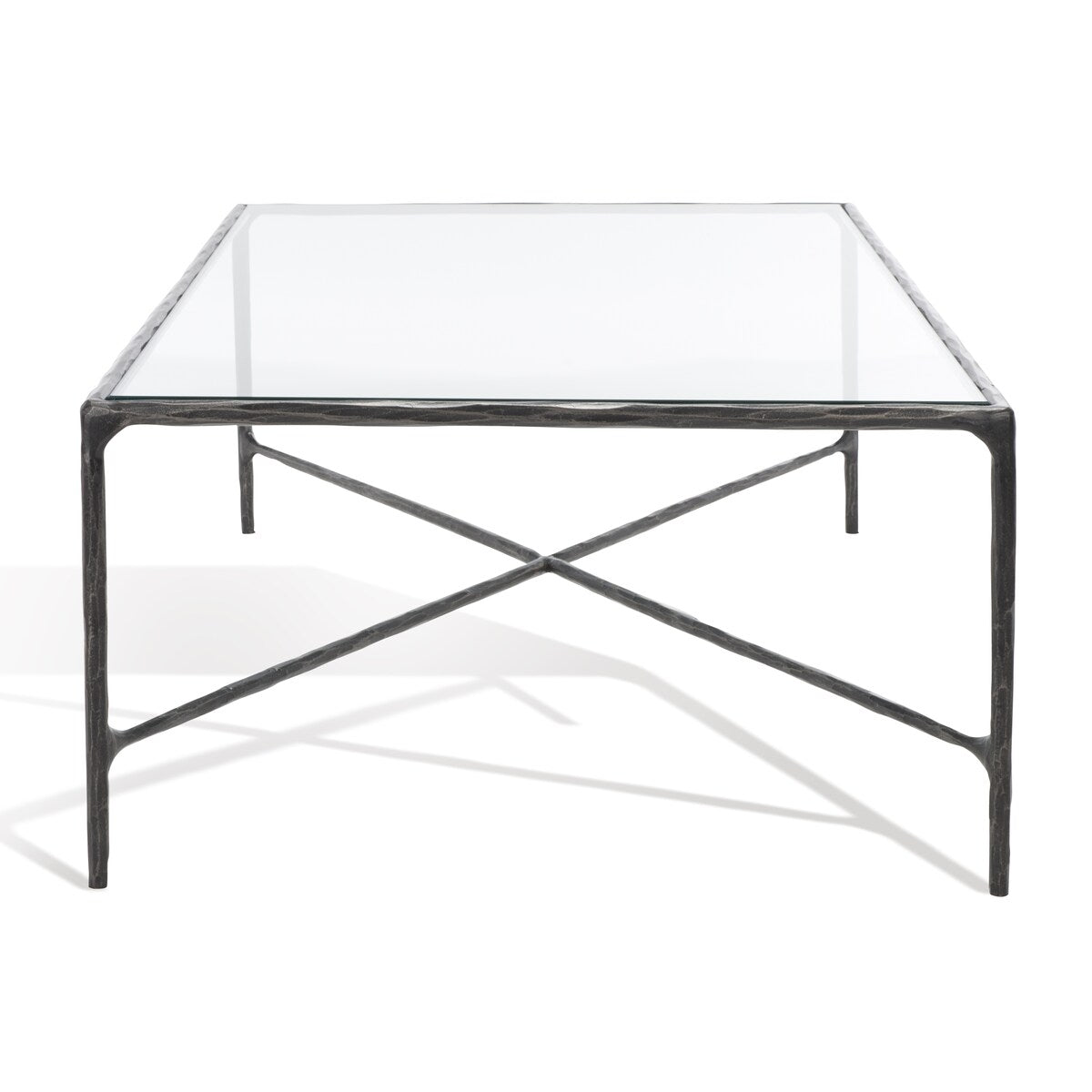 SAFAVIEH Couture Karita Rectangle Metal Coffee Table - 48" W x 28" L x 15" H - 48Wx28Dx15H