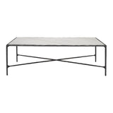 SAFAVIEH Couture Karita Rectangle Metal Coffee Table - 48" W x 28" L x 15" H - 48Wx28Dx15H