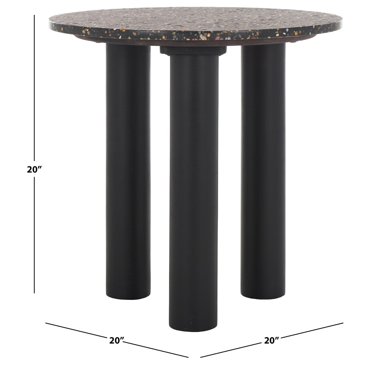 SAFAVIEH Couture Kathalina Terrazzo Accen Table - 20Wx20Dx20H