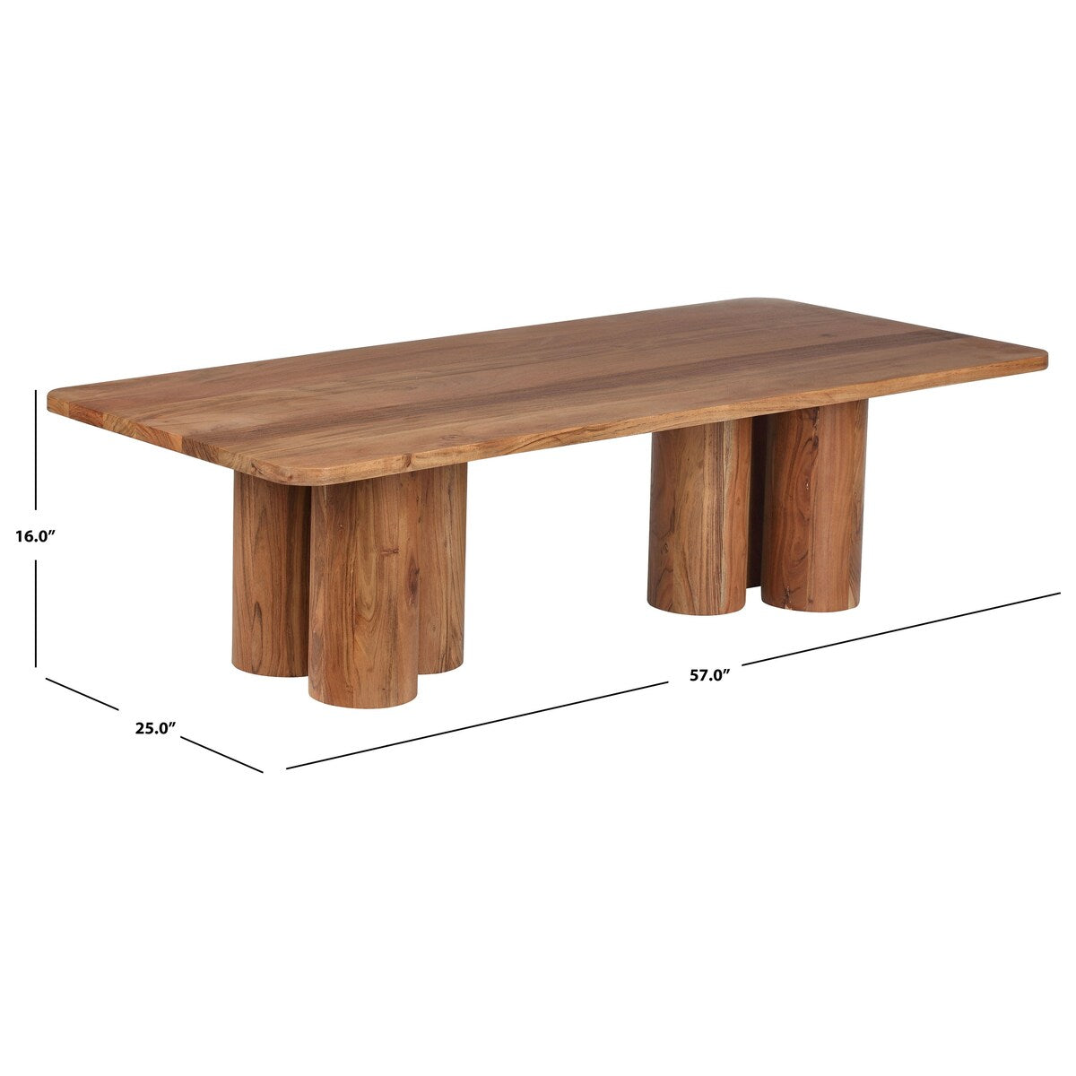 SAFAVIEH Couture Kathalina Wood Coffee Table - 57Wx25Dx16H