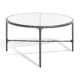 SAFAVIEH Couture Kathleen Oval Metal Coffee Table - 40 In W x 30 In D x 15 In H - 40Wx30Dx15H