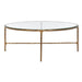 SAFAVIEH Couture Kathleen Oval Metal Coffee Table - 40 In W x 30 In D x 15 In H - 40Wx30Dx15H