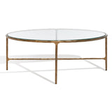 SAFAVIEH Couture Kathleen Oval Metal Coffee Table - 40 In W x 30 In D x 15 In H - 40Wx30Dx15H