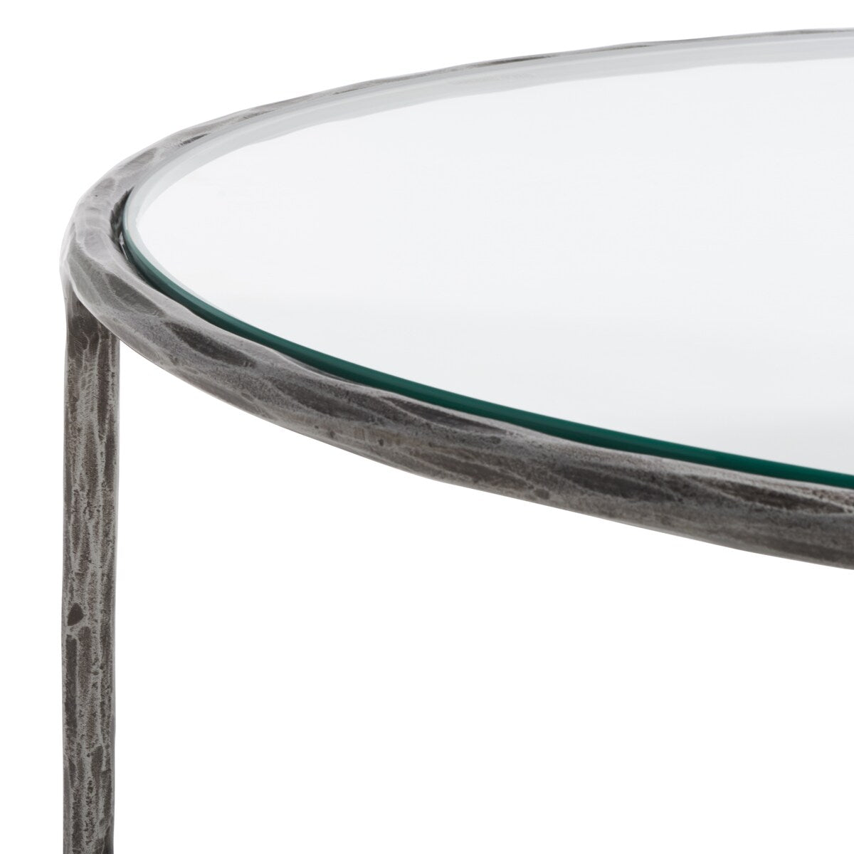 SAFAVIEH Couture Kathleen Oval Metal Coffee Table - 40 In W x 30 In D x 15 In H - 40Wx30Dx15H