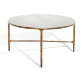 SAFAVIEH Couture Kathleen Oval Metal Coffee Table - 40 In W x 30 In D x 15 In H - 40Wx30Dx15H