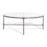 SAFAVIEH Couture Kathleen Oval Metal Coffee Table - 40 In W x 30 In D x 15 In H - 40Wx30Dx15H