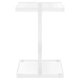 SAFAVIEH Couture Kazusa Acrylic Accent Table - 12" W x 12" D x 18" H - 12Wx12Dx18H