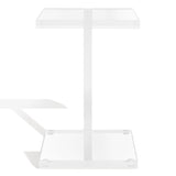 SAFAVIEH Couture Kazusa Acrylic Accent Table - 12" W x 12" D x 18" H - 12Wx12Dx18H