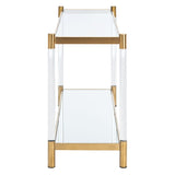 SAFAVIEH Couture Kiara Acrylic Console Table - 48" W x 17" L x 30.7" H - 48Wx17Dx31H