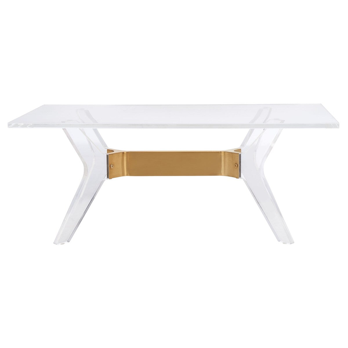 SAFAVIEH Couture Klaudija Acrylic Coffee Table - 47.2" W x 23.6" L x 18" H - 47Wx24Dx18H