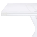 SAFAVIEH Couture Klaudija Acrylic Coffee Table - 47.2" W x 23.6" L x 18" H - 47Wx24Dx18H