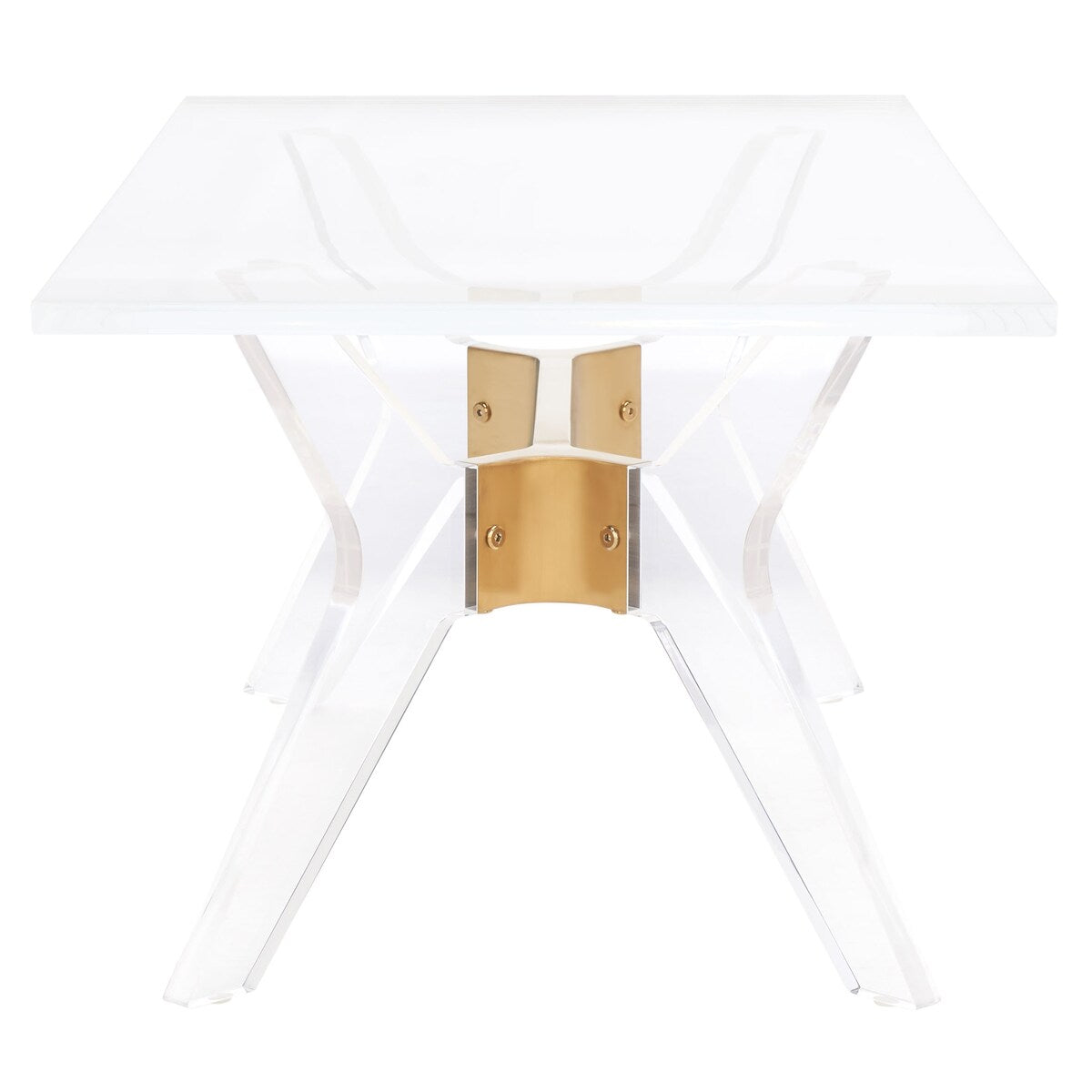 SAFAVIEH Couture Klaudija Acrylic Coffee Table - 47.2" W x 23.6" L x 18" H - 47Wx24Dx18H